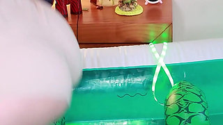 Humping, Dominating and Pee an Inflatable Crocodrile