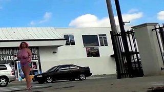 Sexy Street Hookers Show Tits and Shake Ass in Public