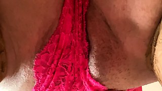 Amateur striptease and Solo masturbation