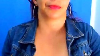 Big Nipples Latina BBW with Huge Tits on Webcam - negroflori