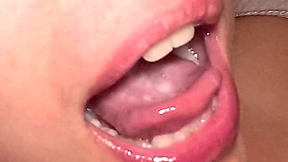 Homemade Blindfolded Cumshot in Mouth and Swallow