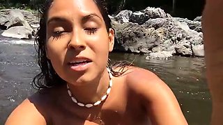 Halakana Natasha - swimming in the river
