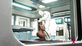 Adroit goddess's rough action