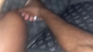 Cuckold Husband Leaves His Wife Alone with BBC Fucking in the Car and the Outside Waiting