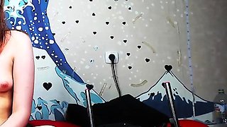 Small tit girl Georgia Jones masturbating in panties