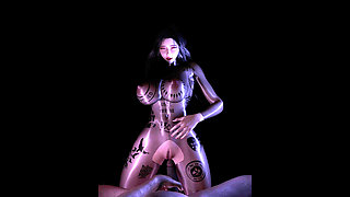 Goddess of Virtual Flames: Curvy Temptress - 3D Animation Hentai