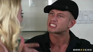 Brazzers - Teen babysitter is caught sucking cock at work