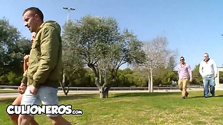 Anissa Kate gets wild with a big dicked stranger in public