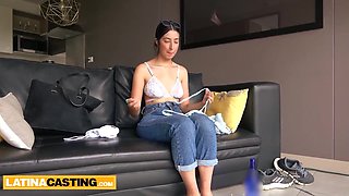 Latina Teen Cowgirl Riding American BWC At Fake Amateur Casting