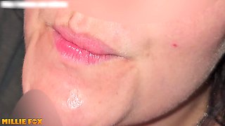 Mega Cumshot Compilation - MILF Swallows BIG Loads of Cum - Millie Fox