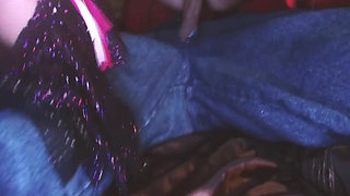 Sex Garden Scene-2_trio of Busty Blondes in Latex Lingerie Having Sex with a Man Dressed as a Werewolf