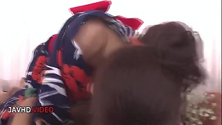 Naughty Japanese Beauty Gives Hot Blowjobs To Two Men - Kaori Maeda And Maeda Kaori