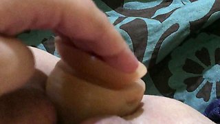 Close up solo beauty toying ass