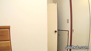 Japanese Maid Cleaning Up The House And The Hard Cock