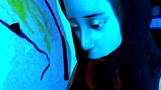 Brunette is shafted in a 3D fucking