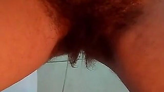 Nude Pee and Open Wide Soaked Dripping Bush