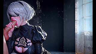 Cosplay Gamer Girl with Huge Breasts Gets Fucked in Her Ass and Pussy