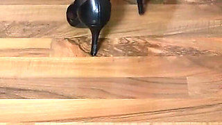 High Heel Clicks on Wooden Floor - Slow Walking Heel Sound Asmr