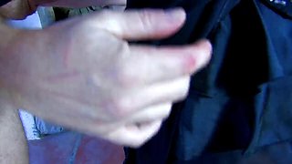 Beautiful tattooed brunette girl sucks his partners cock with passion