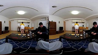 Beautiful asian humpette VR soul-stirring sex story