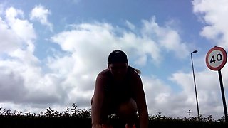Amateur striptease and Solo masturbation
