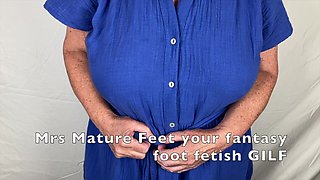Mrs Mature Feet Home From Church -part 1