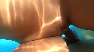 Milking My Neighbor's MILF Tits by the Pool