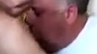 Older Guy Gets Face Fucked by a Younger Man