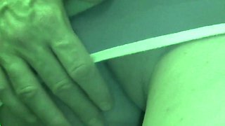 My wife flashing pussy outdoor & would like a stranger to fingering her under dress in subway that's