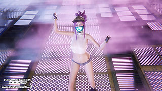 MMD Aespa - Armageddon - Akali Sexy Kpop Dance League of Legends Hentai Uncensored 4K 60FPS