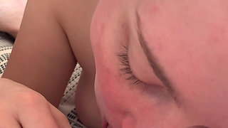 Amateur Wife Loves Edging in College Dorm