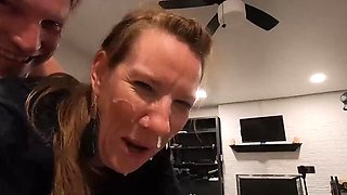 Mature Redhead MILF Takes Huge Facial Doggystyle and Keeps Fucking Hard