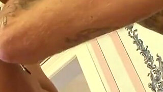 Humiliates masked petite woman