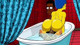 Anime Wife Cheats with BBC - Huge Black Cock Hentai Compilation - Busty 3D Netorare