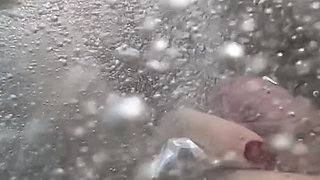 Public Pool Stepsister Dick Flash Risky Handjob Crowd Watching Cumshot 4K