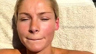 ThatYoungblonde - Pool Sextape Cumshot
