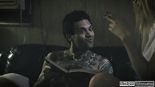 Stepbro fucks petite stepsis after years