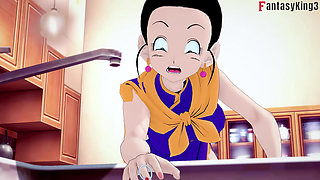 Chichi gets stuck in the sink and gohan fucks her - DragonBall Zex Series