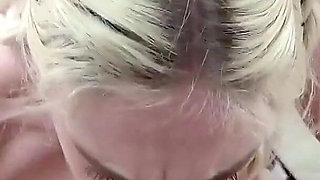 Carly Rae Summers Amazing Big Fake Tits Blonde British POV Deepthroat Blowjob and Cum Swallow