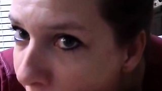 Amateur Housegirl Loves a Big Facial from Strangers