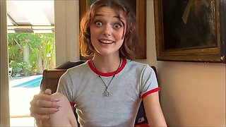 Shrooms-Tripping Tiny Teen Sis Alex Adams in Family Therapy
