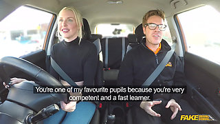 Fake Driving School - Naughty Student Driver Lexi Lou Deepthroats Instructor Ryan, Gets Fucks Hard Until She Squirts & Cums