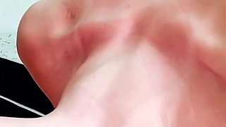 Deep throat inverted, and pulsation cum in throat