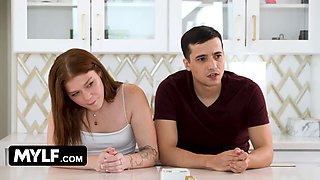 My stepmom and gf are so obsessed with each other they end up sharing my rod