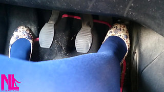 Driving Fast in Flowered Ballet Flats