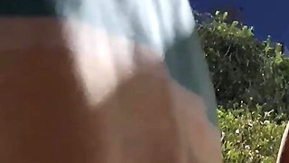 Risky masturbation at the bus stop next to the steamy girl!