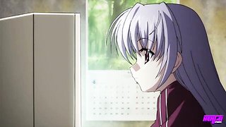 Explosive Aya and Hinata at bukkake scene