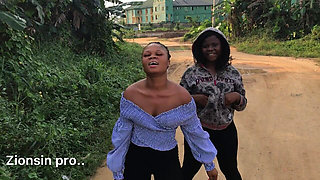 African Lesbian Lover Outdoor Play