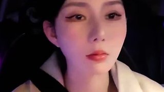 Tiny japanese babe outdoors showing boobs off