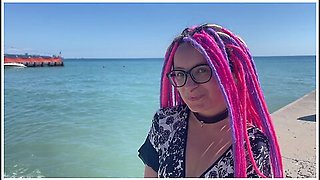 Helgi Verhiniz - Cute Girl From The Beach Squirt Herself Face After Dp In Every Hole